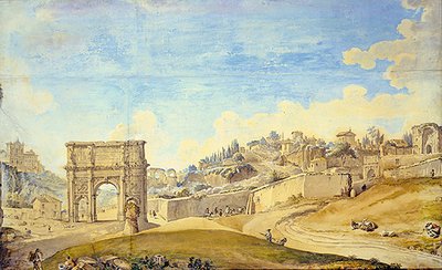 Vue de Rome - Francesco Panini