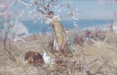 Dans la joie du soleil - Francesco Paolo Michetti