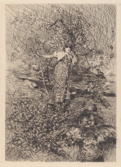 Gardeuse de dindons - Francesco Paolo Michetti