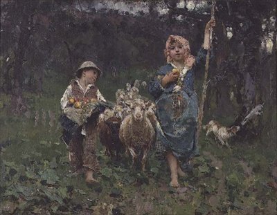 Petits bergers - Francesco Paolo Michetti