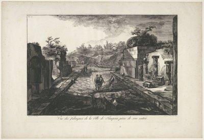 Vue des ruines de Pompéi - Francesco Piranesi