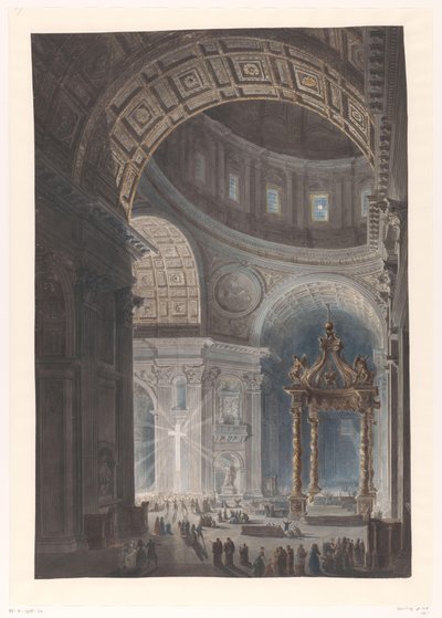 Illumination de la Sainte Croix à Saint-Pierre - Francesco Piranesi