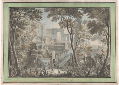 Palais de la Villa d’Este à Tivoli, vu de la Fontana dell’Ovato - Francesco Piranesi