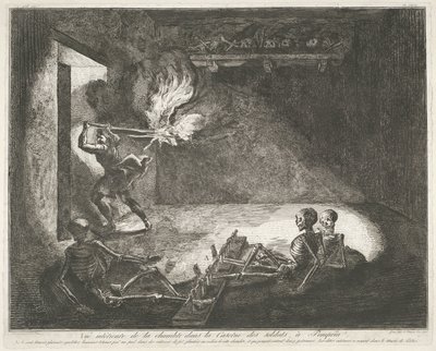 Caserne de soldats à Pompéi - Francesco Piranesi