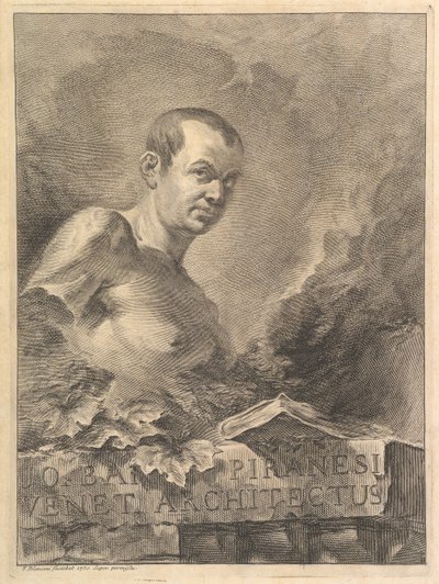 Portrait de G.B. Piranesi en imitation d