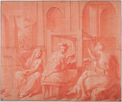 Alcytoe und ihre Schwestern - Francesco Primaticcio
