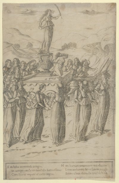 Le Triomphe de la Chasteté, vers 1480-90 - Francesco Rosselli