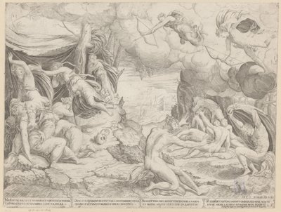 Apollon et Diane tuant les enfants de Niobé - Francesco Salviati