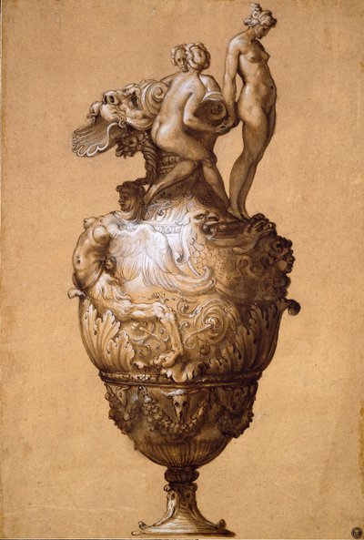 Conception pour une aiguière, milieu du 16e siècle - Francesco Salviati