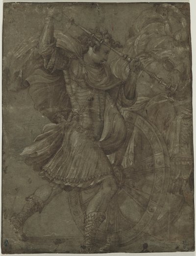 Homme en armure à côté d