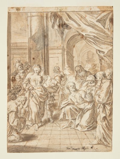 Christ et la femme adultère - Francesco Saverio Mergolo