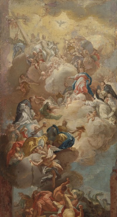 La glorification de Saint Dominique - Francesco Solimena (copy after)