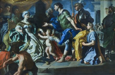 Didon recevant Énée et Cupidon déguisé en Ascagne - Francesco Solimena