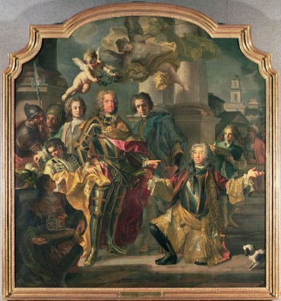 Gundaker Comte Althann remettant à l