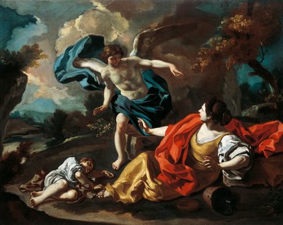 Agar et Ismaël, par Francesco de Mura - Francesco Solimena