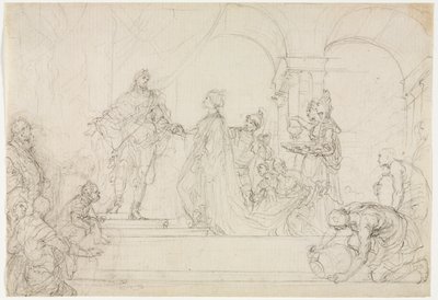 Rencontre de Salomon et de la Reine de Saba - Francesco Solimena