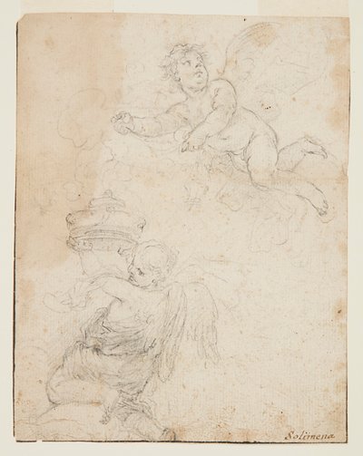 Étude de deux putti - Francesco Solimena