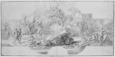 Le débarquement de Colomb en Amérique, 1715-1716 - Francesco Solimena