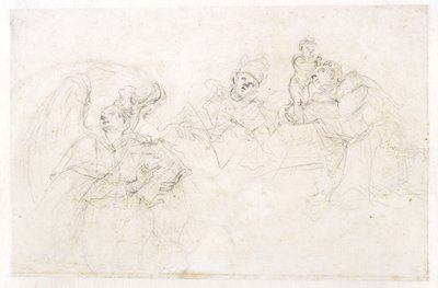 Trois saints : St Vincent Ferrier, un pape et St Antoine de Padoue - Francesco Solimena