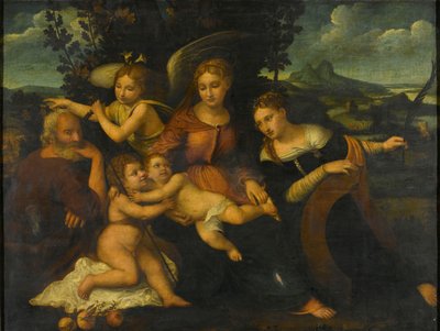 Sainte Famille avec Sainte Catherine - Francesco Torbido (attributed to)