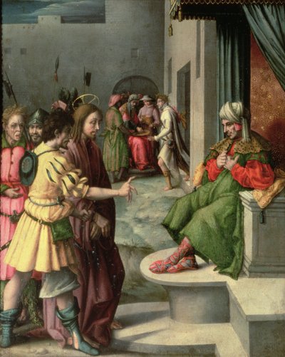 Christ devant Caïphe - Francesco Ubertini Bacchiacca