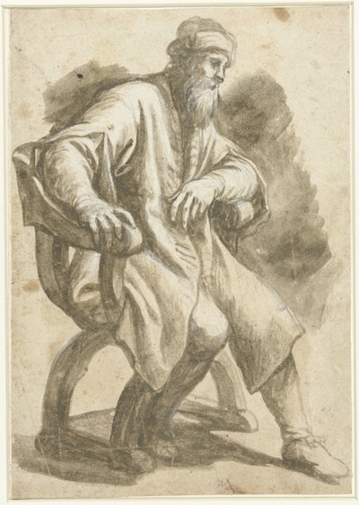 Homme assis dans un fauteuil - Francesco Vanni