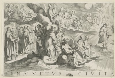 Plan de Sienne (partie supérieure gauche) - Francesco Vanni