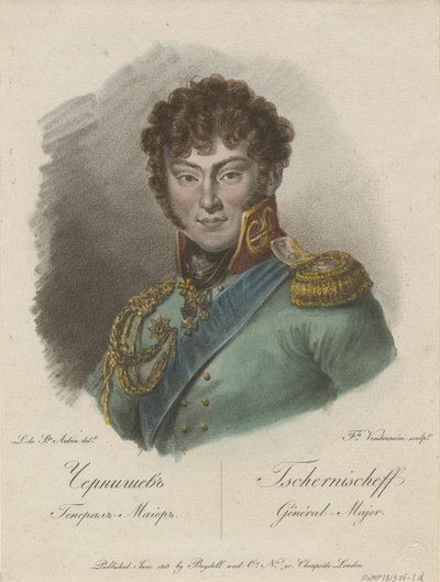 Portrait du comte Alexandre Ivanovitch Chernyshov 1786-1857, 1813 - Francesco Vendramini