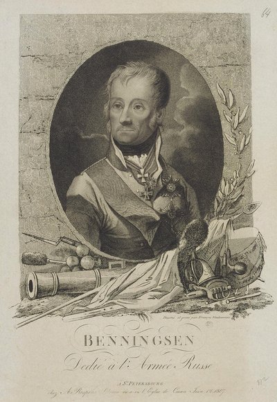 Portrait du comte Levin Leonty August Theophil von Bennigsen 1745-1826, 1807 - Francesco Vendramini