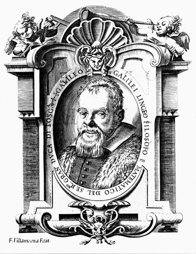 Galileo Galilei, astronome et mathématicien italien, début du 17e siècle - Francesco Villamena