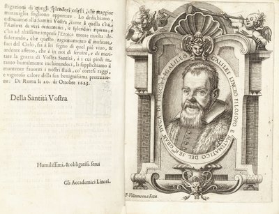 Portrait de Galileo Galilei, 1623 - Francesco Villamena