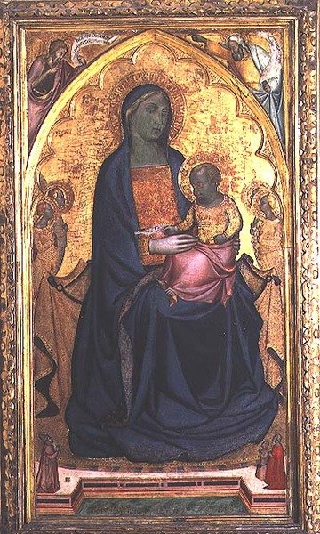 Madone et Enfant en majesté - Francesco da Volterra Neri