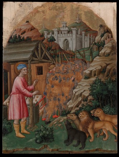 La fuite des soldats envoyés à la capture de Saint Mamas - Francesco de