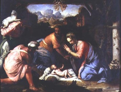 Adoration des bergers, c.1525 - Francesco de Rossi Salviati Cecchino