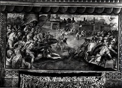 Charles V (1500-58) contre les Luthériens - Francesco de Rossi Salviati Cecchino