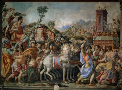 Le Triomphe de Marcus Furius Camillus (447-365 av. J.-C.), de la Sala dell