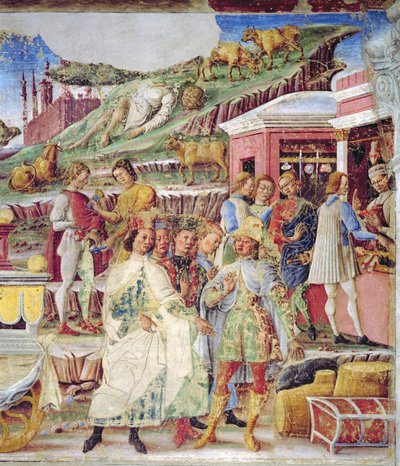 Le Triomphe de Mercure : Juin, de la Salle des Mois, c.1467-70 (détail) - Francesco del Cossa