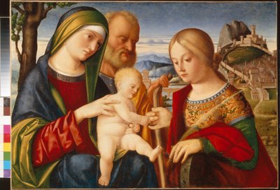 Le mariage mystique de Sainte Catherine - Francesco di Bernardo de Vecchi Santacroce