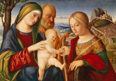 Le Mariage mystique de Sainte Catherine - Francesco di Bernardo de Vecchi Santacroce