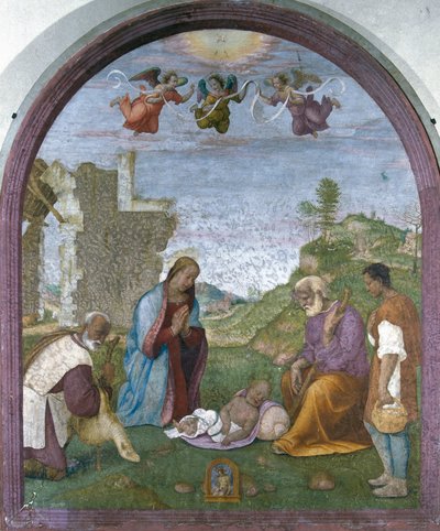 Adoration des bergers - Francesco di Cristofano Franciabigio