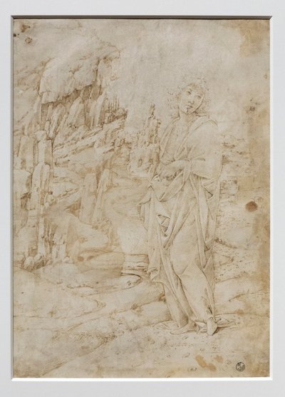 Jeune homme dans un paysage rocheux - Francesco di Giorgio Martini