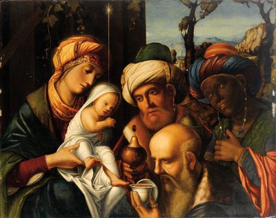 Adoration des Mages - Francesco di Simone da Santacroce