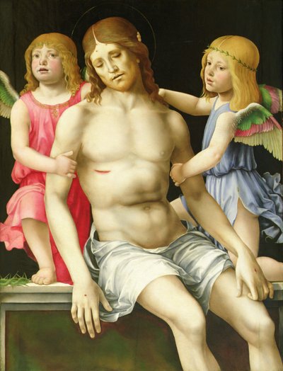 Déposition (Christ mort entre deux anges), vers 1490 - Francia