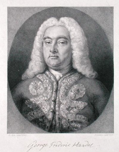 George Frederick Handel (1685-1759) gravé par Frederick Christian Lewis I (1779-1856) 1828 - Francis (after) Kyte
