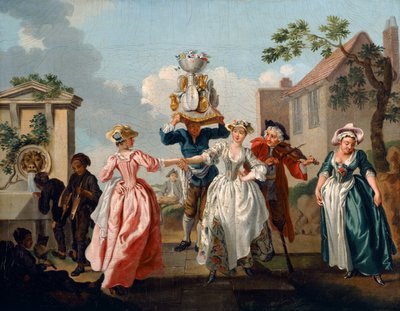 Jour de mai, ou la guirlande de la laitière, vers 1743 - Francis (studio of) Hayman