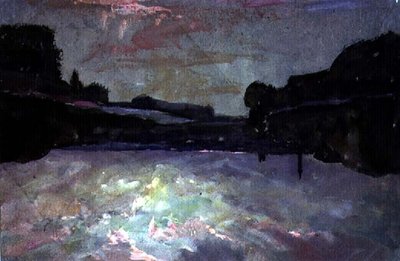 Rivière au coucher du soleil - Francis Abel William Taylor Armstrong