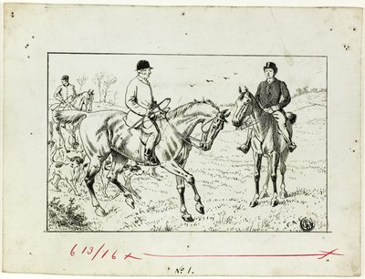 Trois cavaliers à la chasse - Francis Arthur Fraser