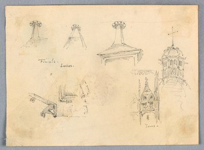 Esquisses architecturales, Loches et Tours - Francis Augustus Lathrop