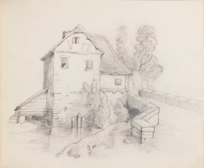 Maison de moulin près d