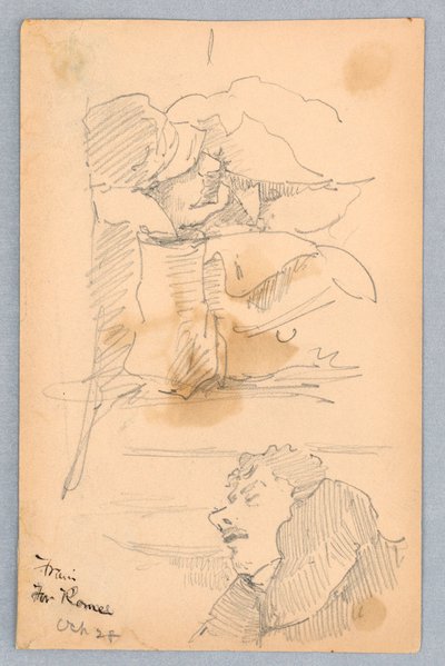 Passagers dans le train pour Rome - Francis Augustus Lathrop